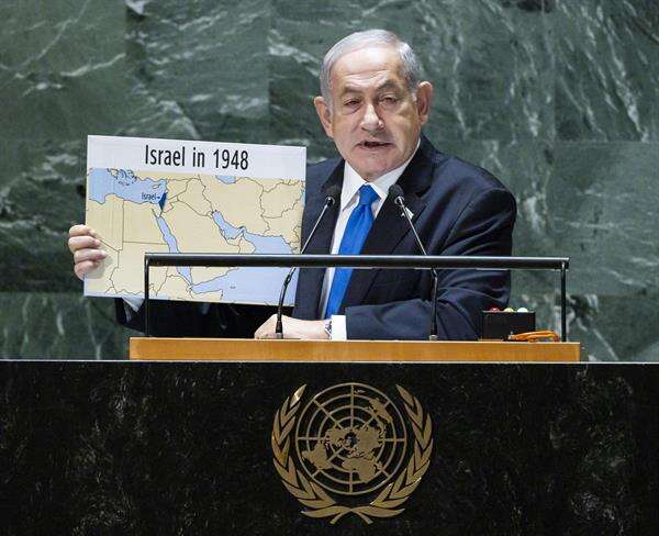 Netanyahu la emprende contra los iraníes y los palestinos desde el podio en la ONU