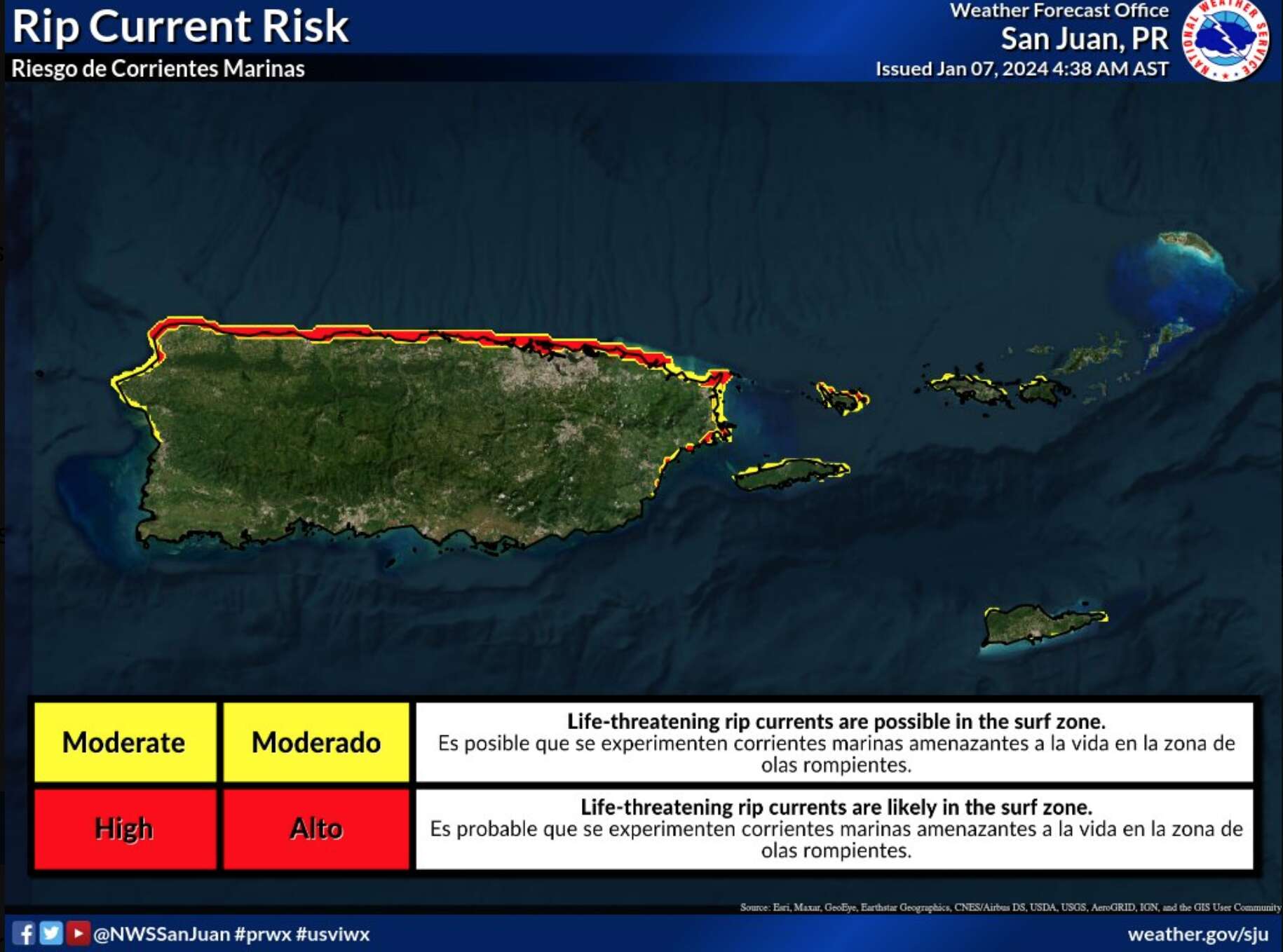 Día parcialmente nublado con lluvias aisladas