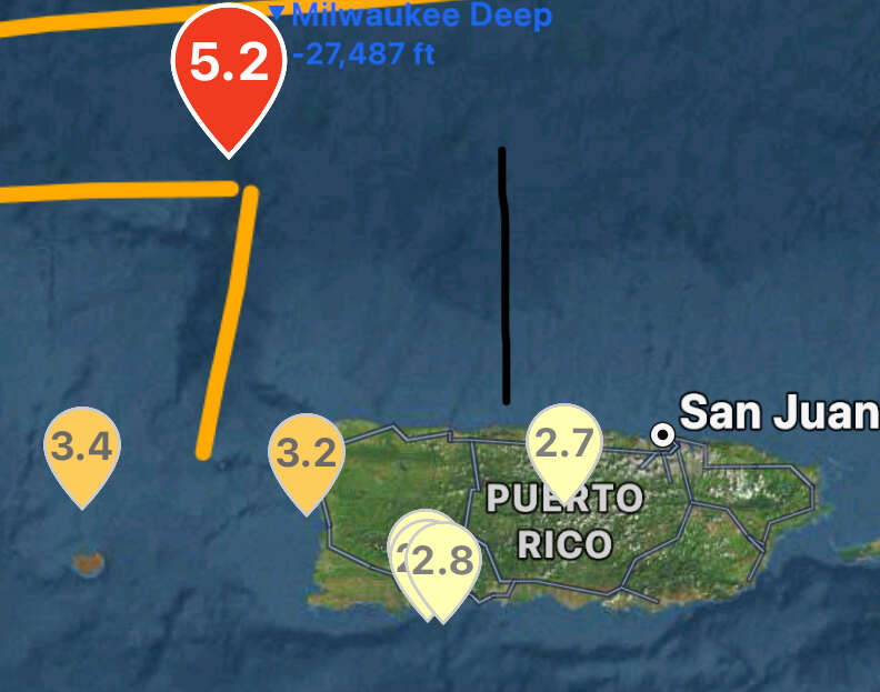 Sismo de 5.2 al noroeste de Puerto Rico es ampliamente sentido en la Isla