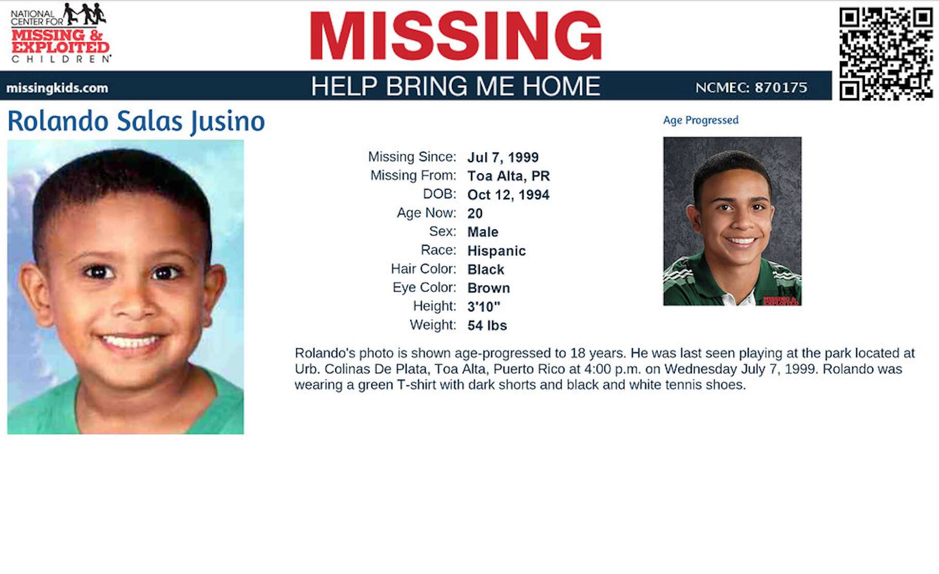 No está cerrada la búsqueda de Rolandito, asegura Interpol