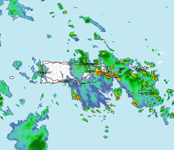 Emiten advertencia de inundaciones para municipios del este de Puerto Rico