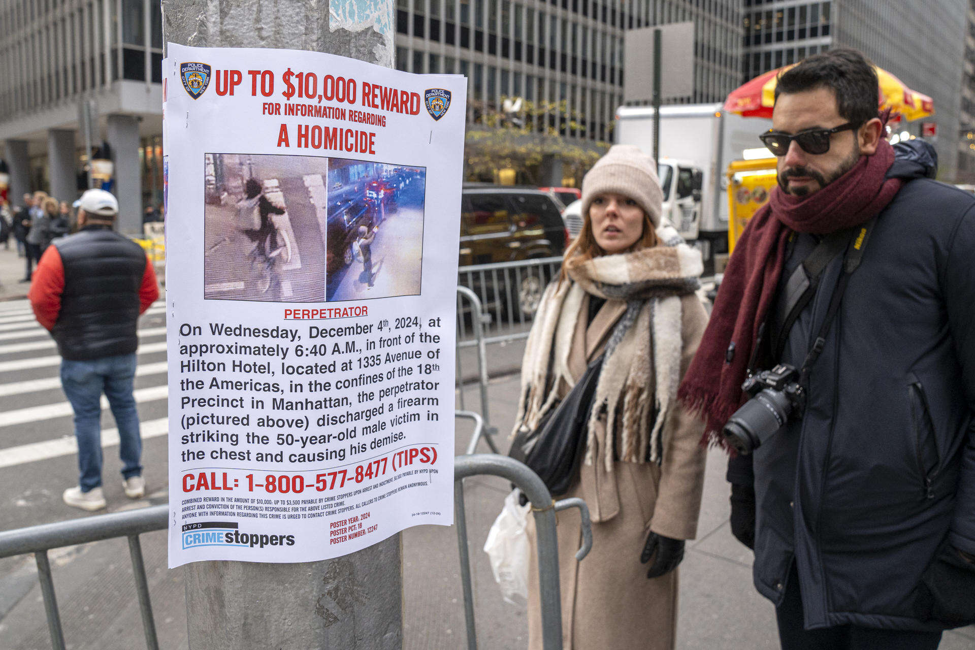 Policía de Nueva York pide ayuda para capturar al hombre que mató a ejecutivo en la calle