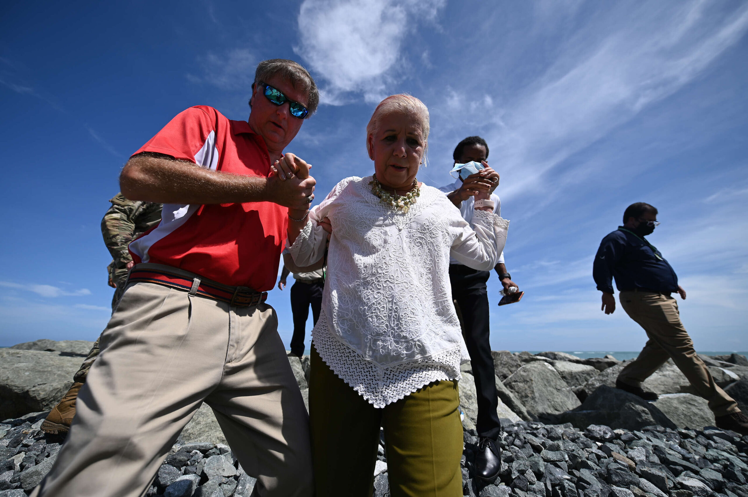 «Las piedras no se van a quitar», dice Julia Nazario a la petición del Cuerpo de Ingenieros
