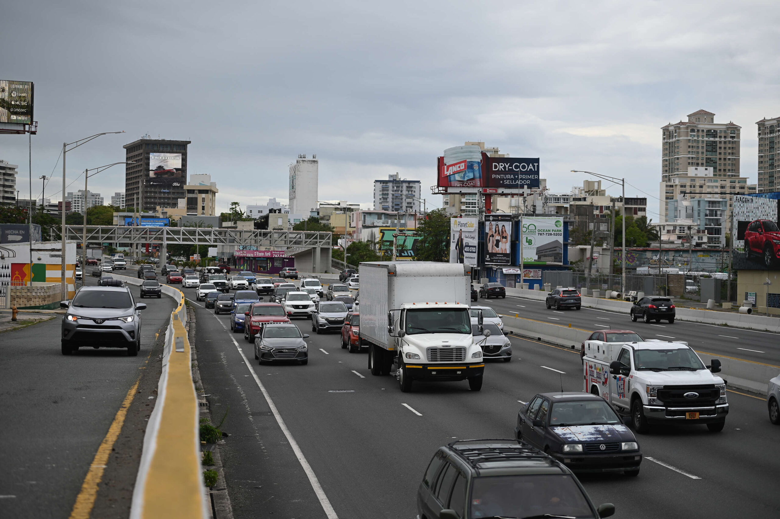 Accidente leve en el expreso De Diego, salida hacia la Kennedy