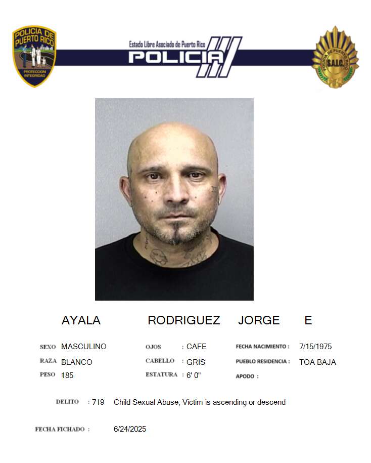 Encarcelan hombre por agresión sexual, incesto y maltrato de menores en Toa Baja