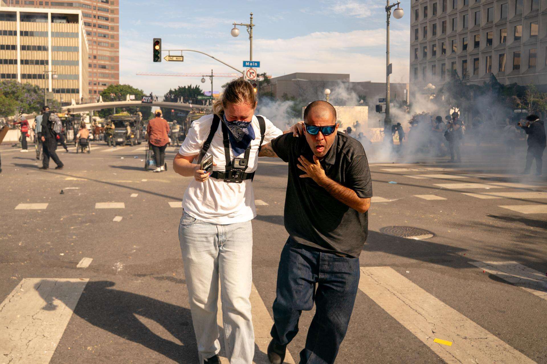 Protestas en Los Ángeles disminuyen tras la masiva manifestación contra Trump