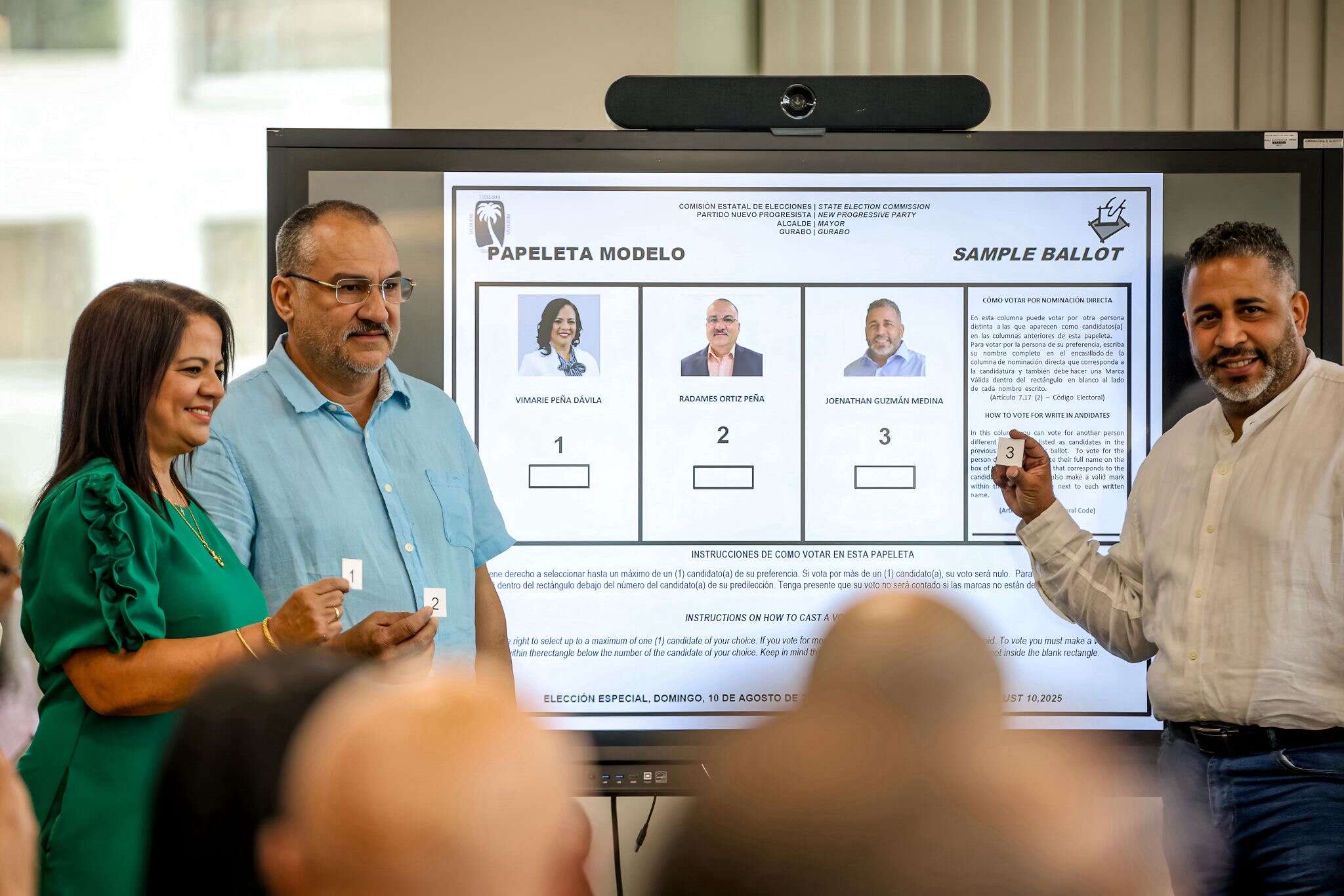 Otorgadas las posiciones en la papeleta para elección especial a la alcaldía de Gurabo