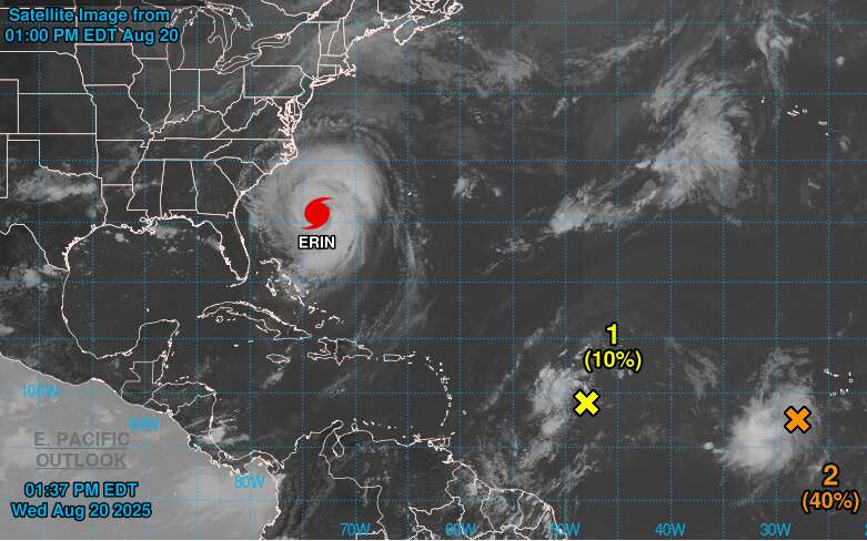 EE.UU. advierte de peligro en casi toda la costa este estadounidense debido al huracán Erin