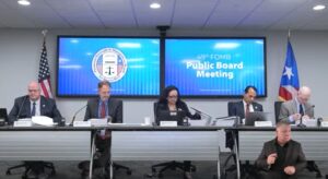 La Junta de Supervisión Fiscal en su configuración actual de cuatro miembros, más su director ejecutivo. (Fotocaptura)