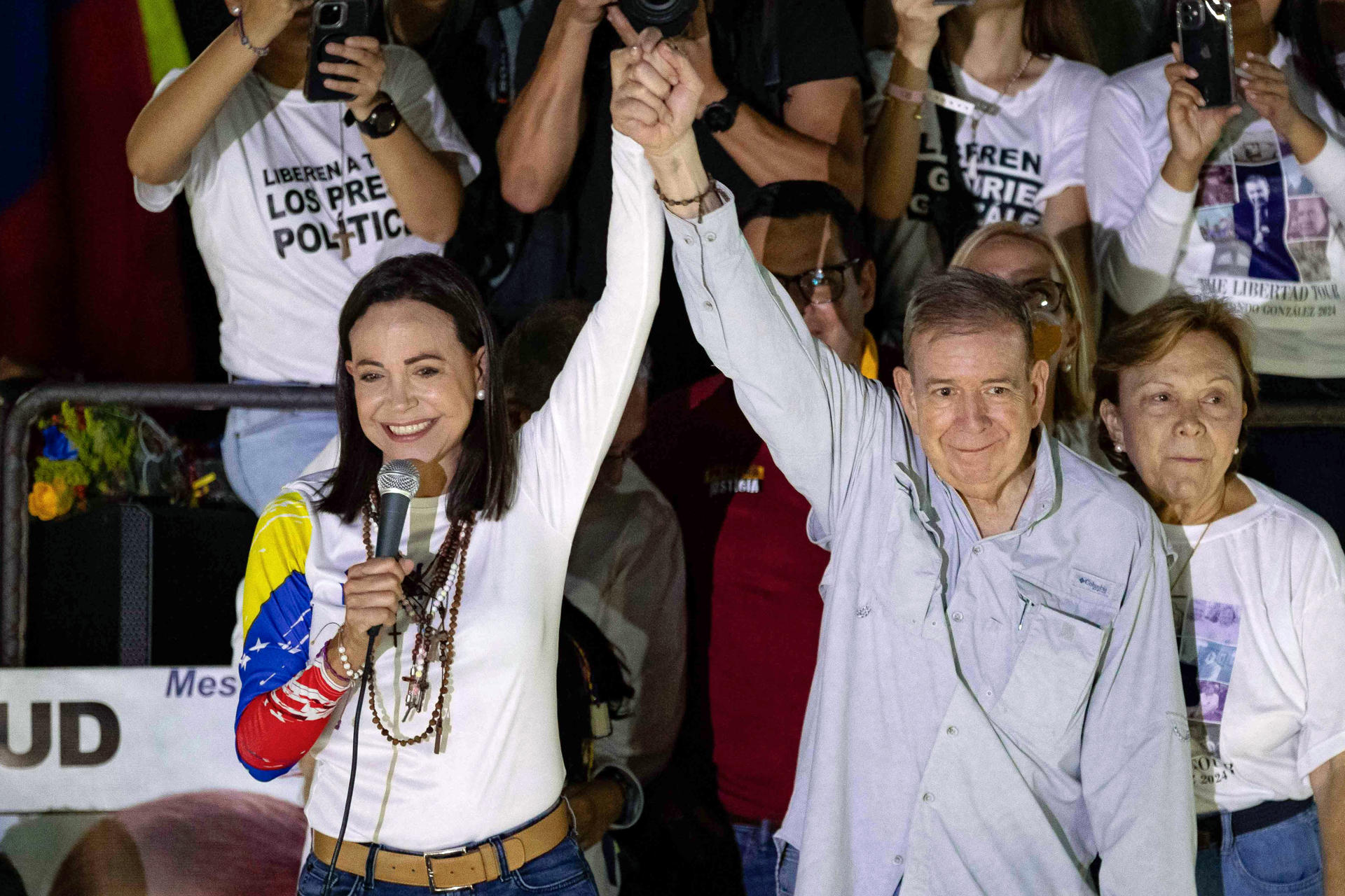 Machado y González Urrutia dicen que en 2026 se consolidará «la libertad» de Venezuela