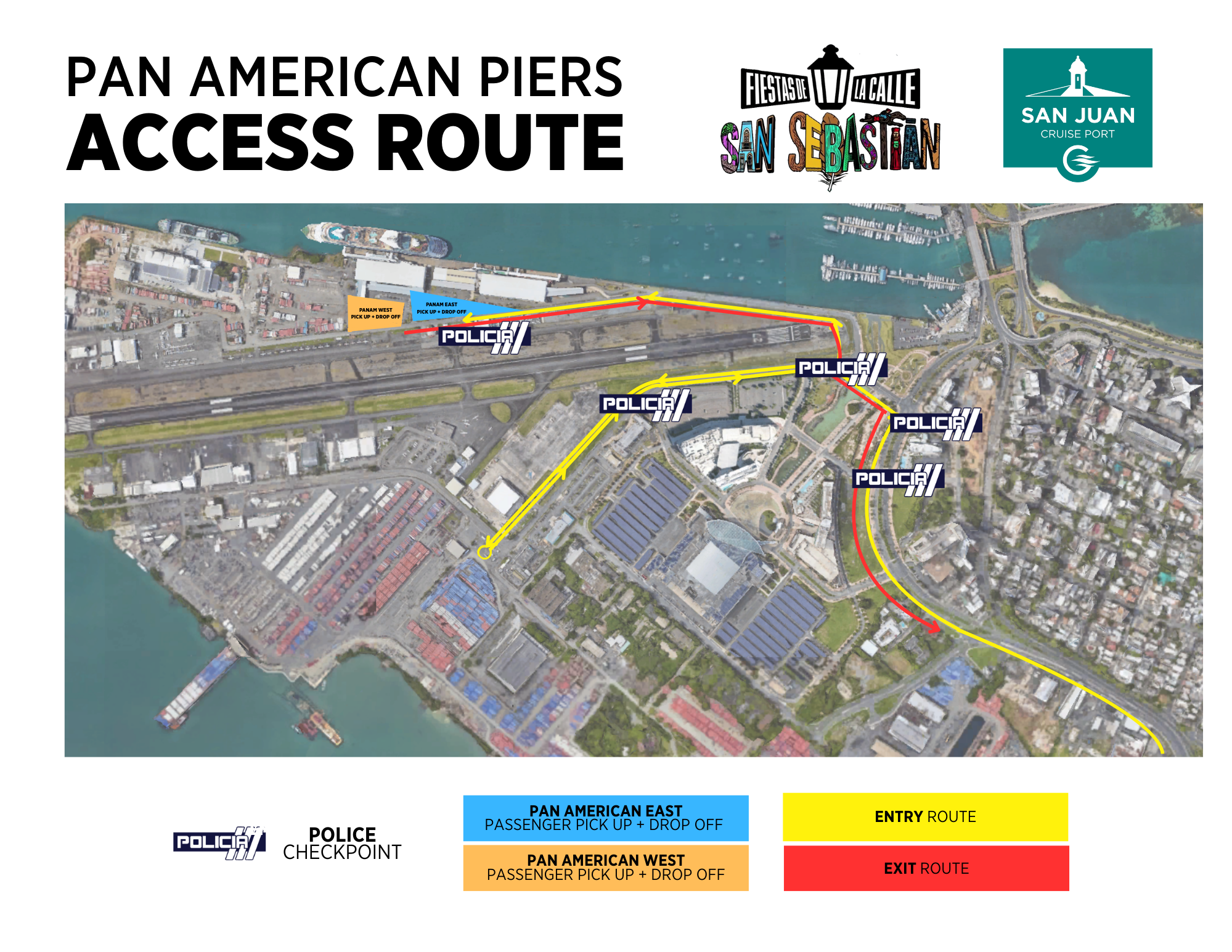 San Juan Cruise Port activa plan vial para salidas de cruceros durante las fiestas