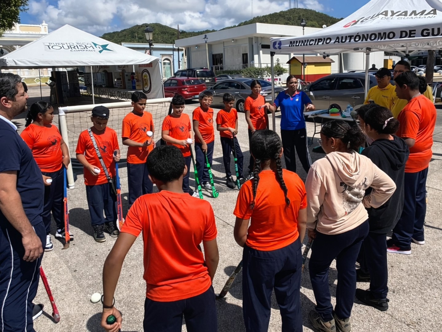 Exitosa clínica de hockey en Guayama