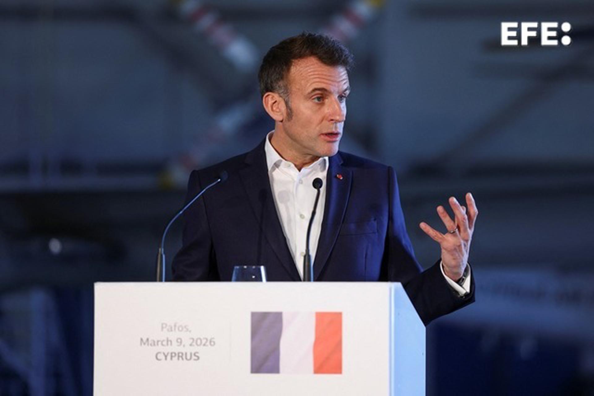 Macron anuncia un G7 de Energía este martes en París sobre impacto de la guerra en Irán