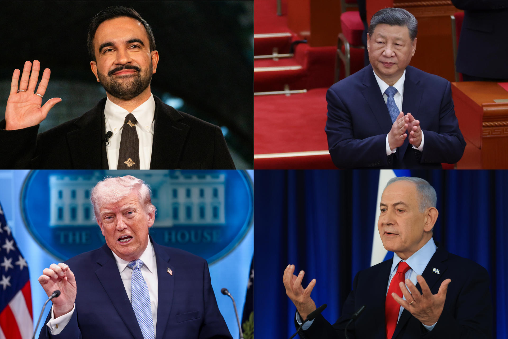 Trump, Xi, Netanyahu y Mamdani, entre los líderes más influyentes de 2026