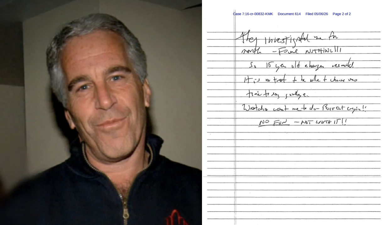 Un juez de Nueva York publica la supuesta nota de suicidio de Epstein