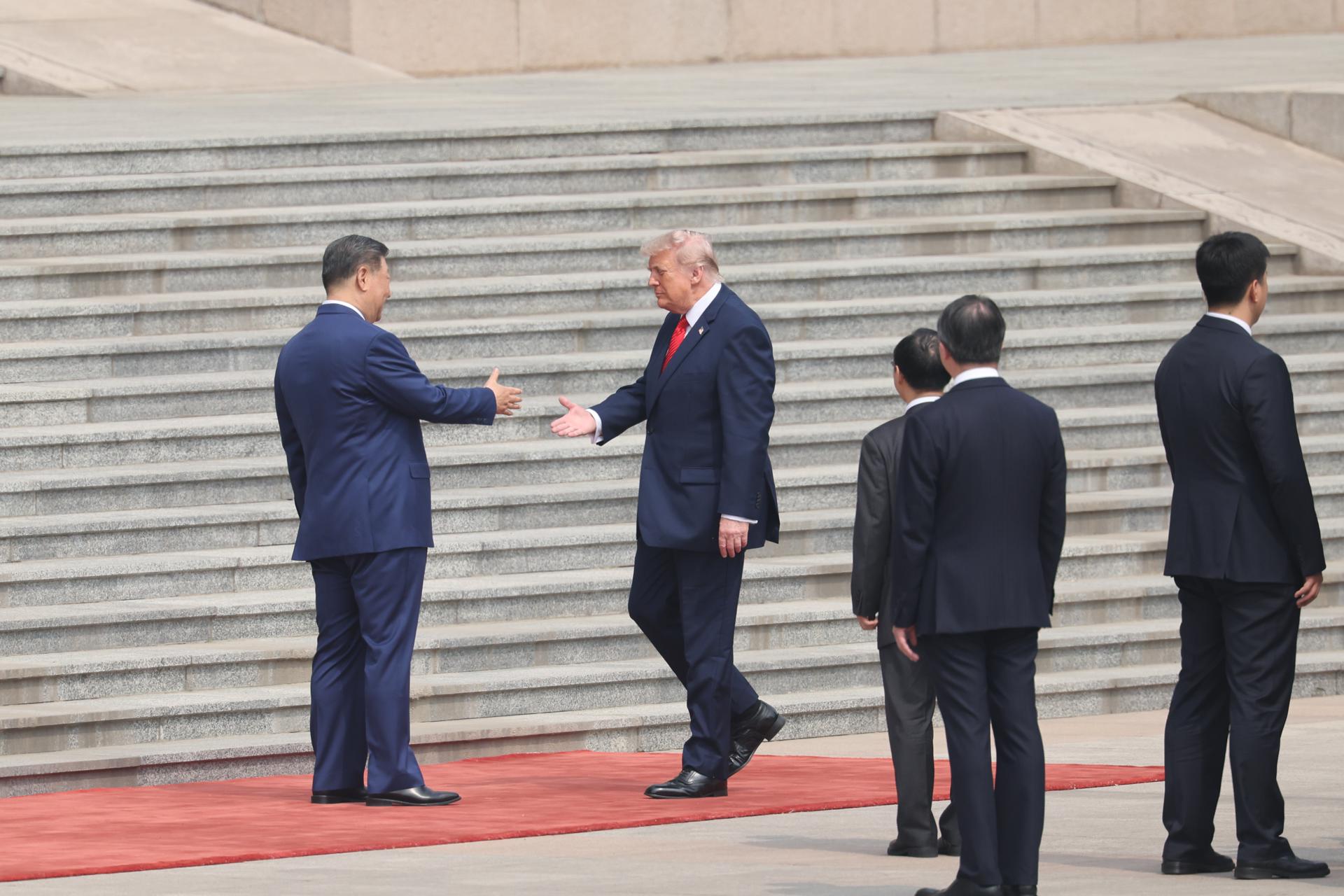 Comienza en Pekín la cumbre entre Xi Jinping y Donald Trump