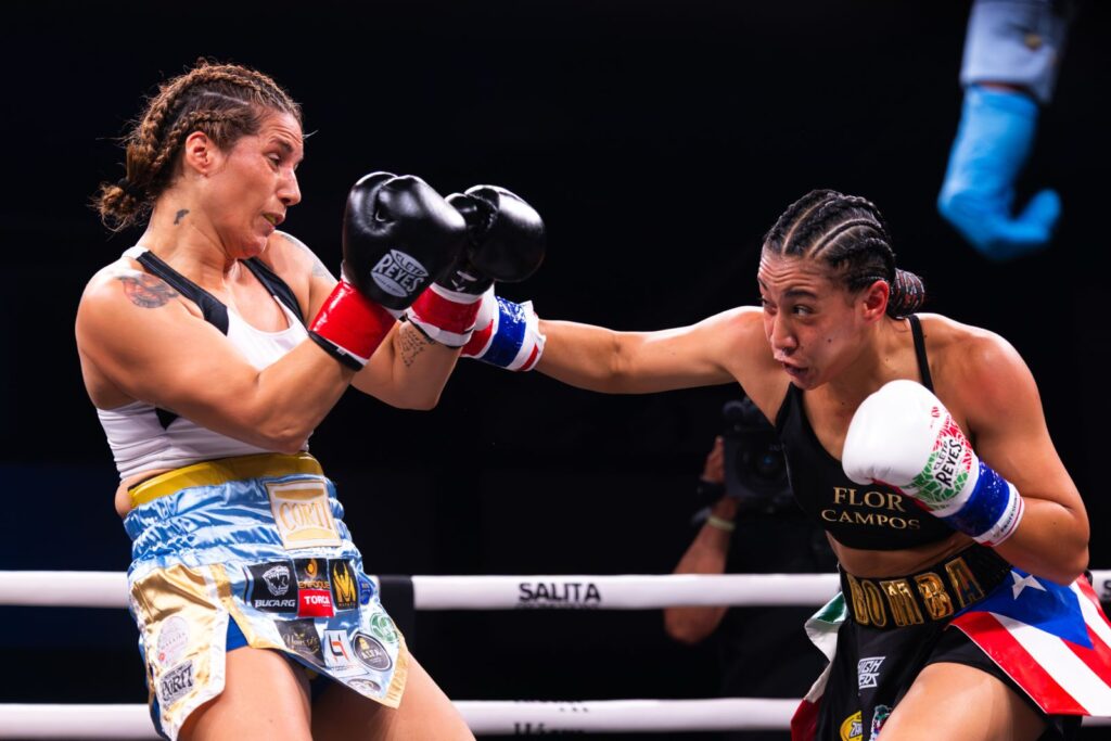La mexicana, Litzy "La Bomba" Vázquez destronó a Soledad Matthyse (Fotos por Benjamín Hernández Colón)