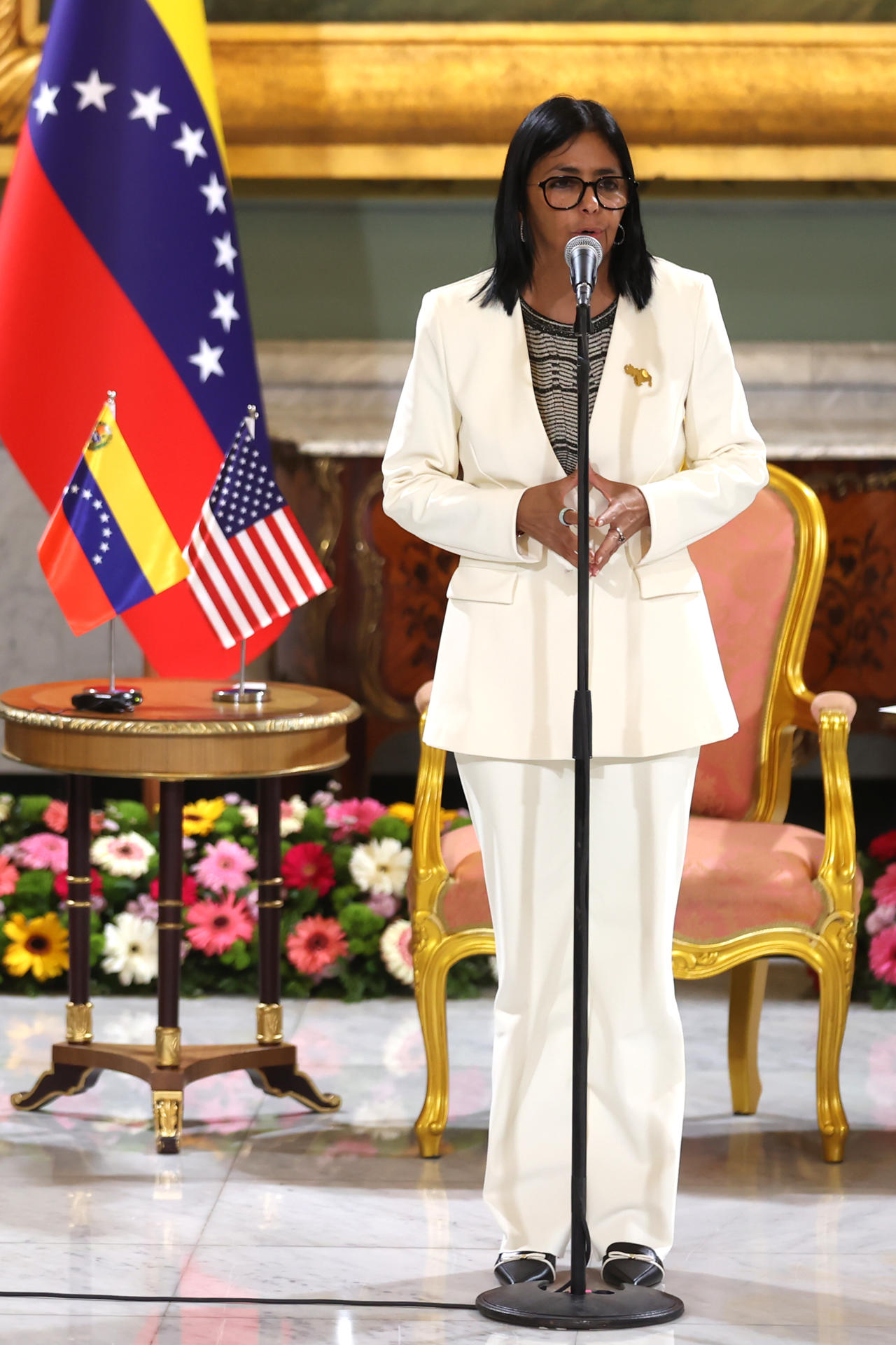 Delcy Rodríguez dice que habrá elecciones en la medida en que Venezuela «esté preparada»