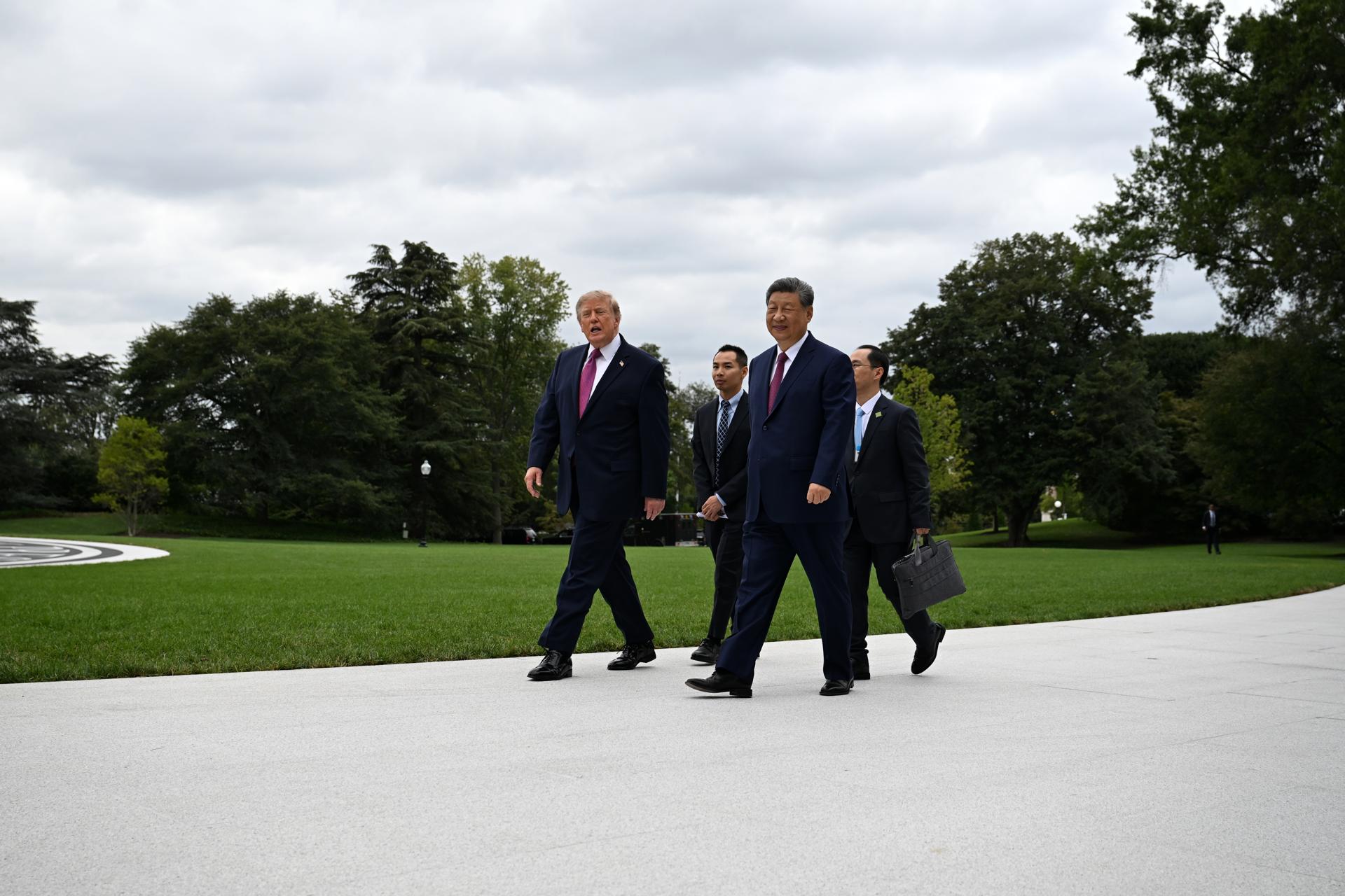 Trump califica de «gran reunión» su encuentro con Xi Jinping en la Casa Blanca