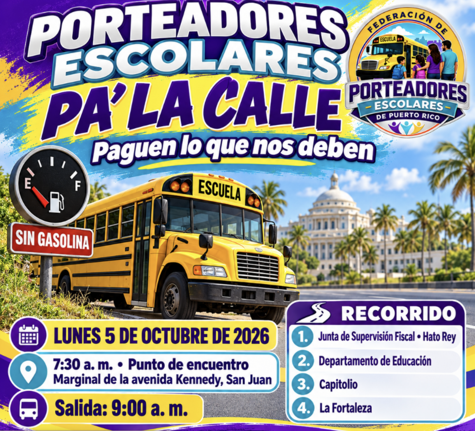 Porteadores van a protestar por falta de pagos del DE