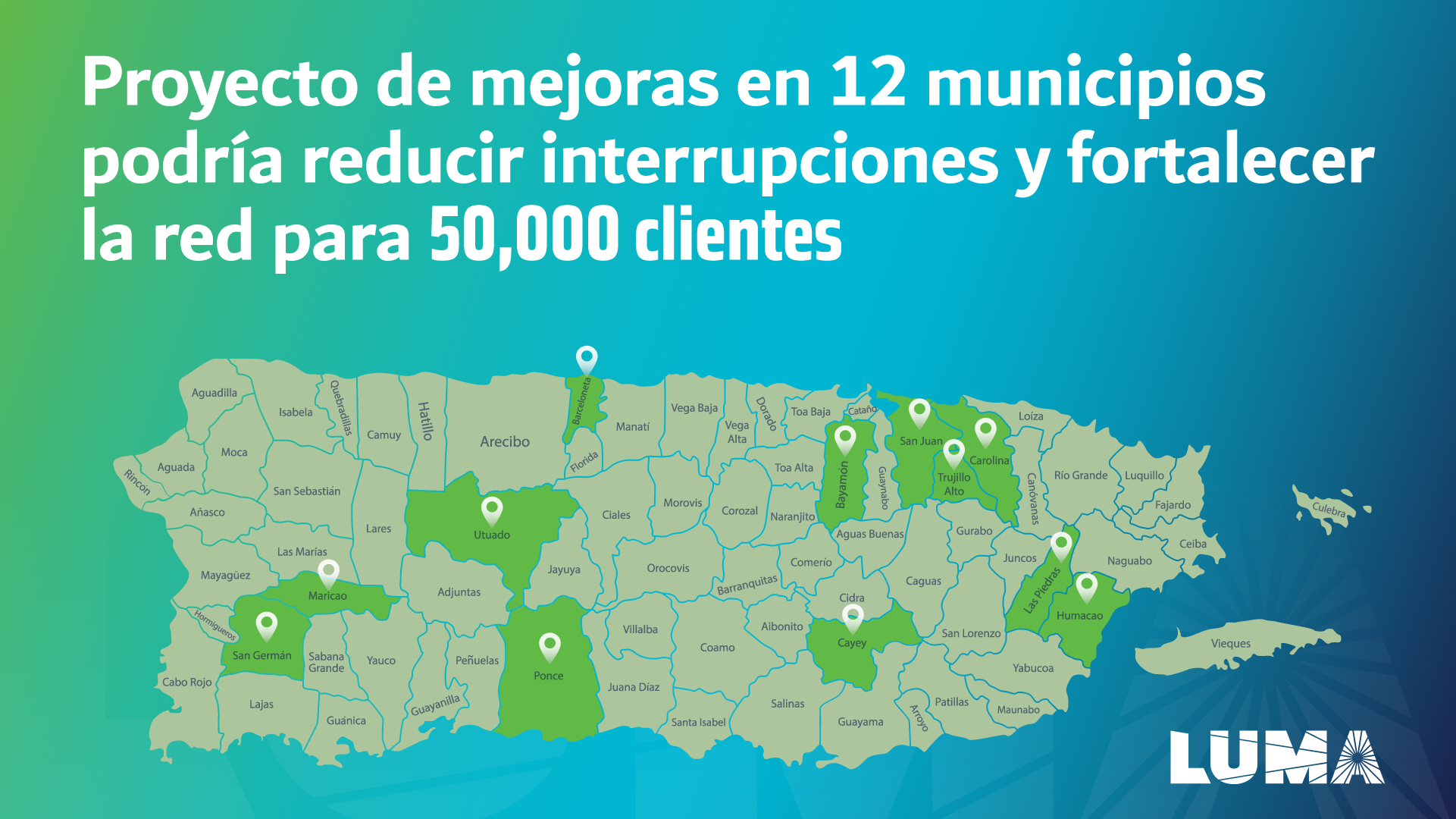 LUMA anuncia trabajos que supuestamente reducirán las interrupciones de servicio